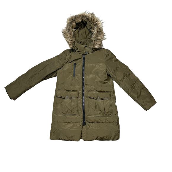 Marc New York Andrew Marc Long Down Puffer Coat Brown Size XS - Picture 1 of 4